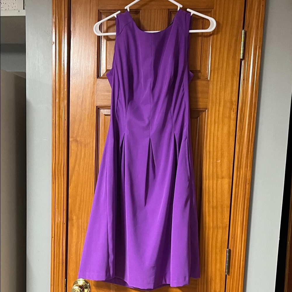 Alyx Elegant Purple Midi Dress
